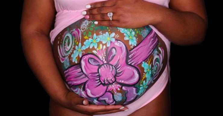 Turn Your Body Into Art With Maternity Belly Painting in Bergen County