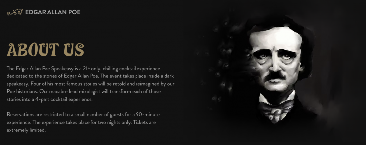 Edgar Allan Poe Speakeasy Pop Up Comes to Ridgewood in Time for Halloween