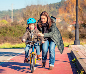 Teaching Kids to Ride a Bike