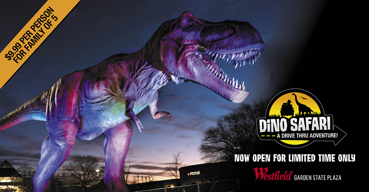 garden state plaza dinosaur safari